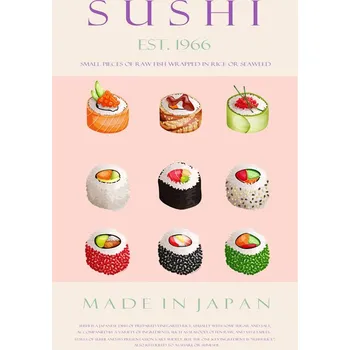 Plakát Plakát, Obraz - Sushi Est. 1966, Rikke Londager Boisen