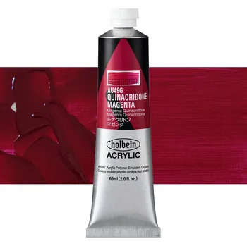 Vodová barva Akrylová barva Holbein Heavy Body - Quinacridone Magenta Balení: 60 ml