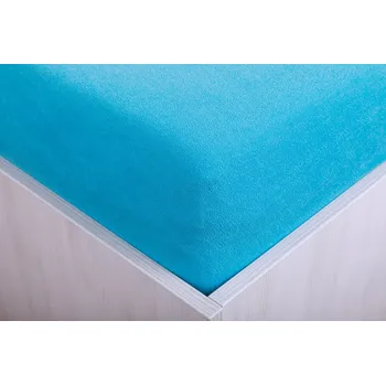 Prostěradlo Teptex Dětské froté prostěradlo do postýlky - modré 70x140 cm - Dětské froté prostěradlo do postýlky modré 70x140cm