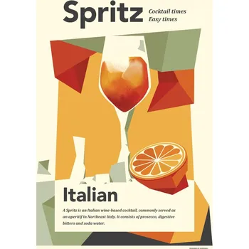 Plakát Plakát, Obraz - Aperol spritz print, Dionisis Gemos