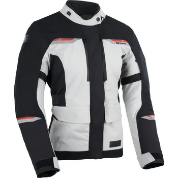 Moto bunda Bunda mondial 2.0 dry2dry™, oxford advanced, dámská (světle šedá/černá/červená, vel. 12)