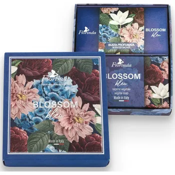 Mýdlo Dárkové balení mýdla 200 g a vonných sáčků Blossom Blue modrá