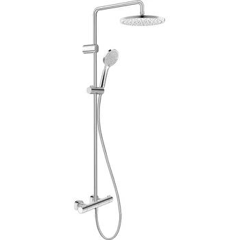 Sprchový set Duravit Shower Systems sprchová sada na stěnu s termostatem chrom TH4282008010