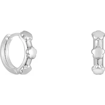 Náušnice Tous Stříbrné kruhové náušnice s kytičkami 1003874100 + 2 měsíce na vrácení zboží