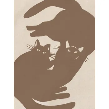 Plakát Plakát, Obraz - Two cats, Little Dean