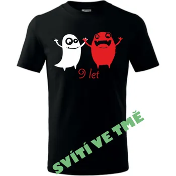 ON-DESIGN Tričko s potiskem PŘÍŠEREK Velikost: 134 cm/8 let, Barva: černá