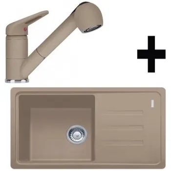 Granitový dřez Franke SET G122 - BSG 611-78/39 kašmír + FC 9547 kašmír