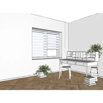 Roleta ZEBRA-SHOP Roleta DEN A NOC / MINI / PROMO / bílá / BH 3800 Barva mechanizmu: hnědá, Výška: 150, Šířka: 100