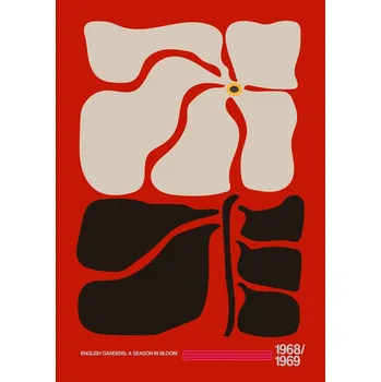 Plakát Plakát, Obraz - English Gardens Red, Frances Collett