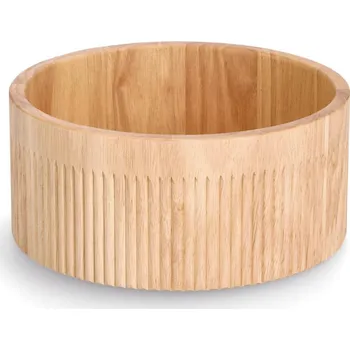 Zeller Válcová proužkovaná miska, bambus, Ø 27 x 12 cm