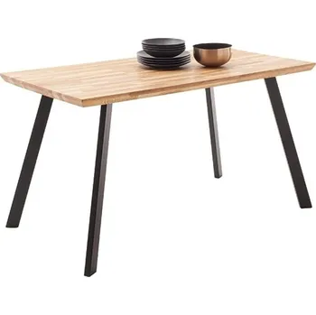 Jídelní stůl Jídelní stůl z masivu ZEBALLOS dub burgundský Velikost stolu 140x75