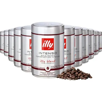 Káva Illy Intenso Dark zrnková káva 250g 12ks
