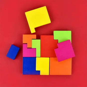 Hlavolam Robetoy IQ Fit čtverce dřevo