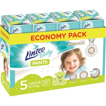 Plenkové kalhoty Linteo Baby Pants PREMIUM 5 Junior 12-17 kg plenkové kalhotky 160 ks
