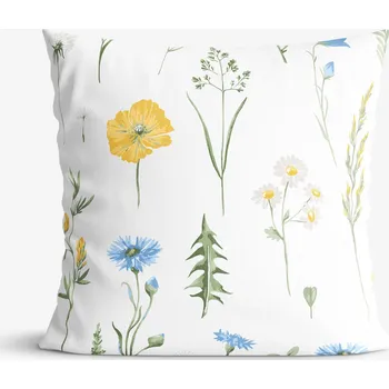Povlak na dekorativní polštářek Bavlněný povlak na polštář - Česká louka 50 x 60 cm