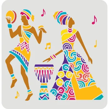 Šablona, vzor AFRIKA, 30x30 cm, 1 kus