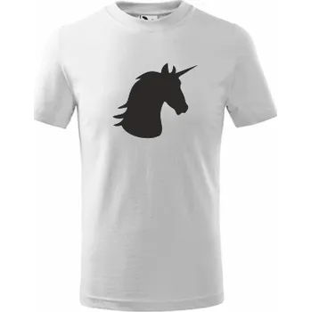 ON-DESIGN Dětské tričko s JEDNOROŽCEM Velikost: 122 cm/6 let, Barva: bílá