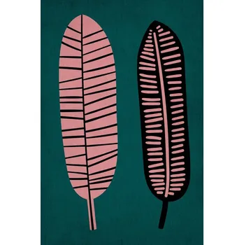 Plakát Plakát, Obraz - Two Leafs, Kubistika