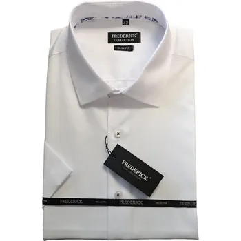 Pánská košile Pánská košile s krátkým rukávem - střih SLIM - vzor SV08 - 46