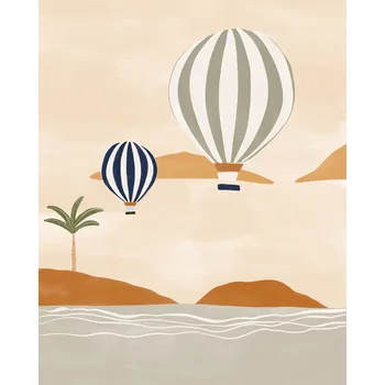 Plakát Plakát, Obraz - Airballoons In Dessert, Ivy Green Illustrations