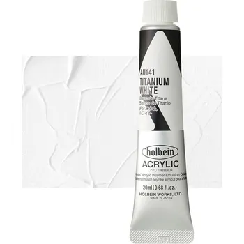 Vodová barva Akrylová barva Holbein Heavy Body - Titanium White Balení: 20 ml