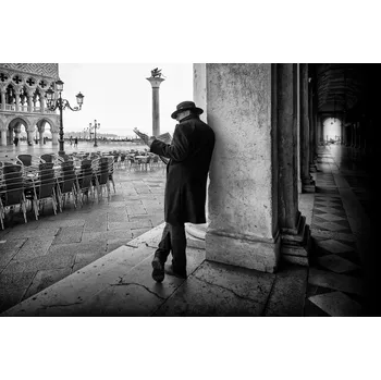 Plakát Plakát, Obraz - Mister B. still reads newspapers, Roswitha Schleicher-Schwarz