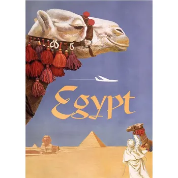 Plakát Plakát, Obraz - Egypt.Fly, Vintage Travel Poster