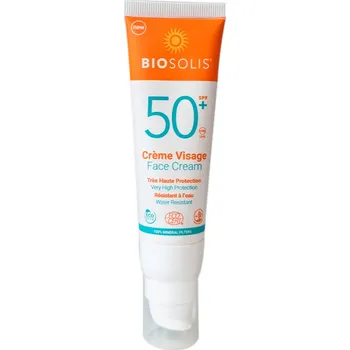 Přípravek na opalování BIOSOLIS Opalovací krém na obličej SPF 50+, 50 ml