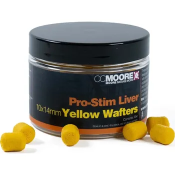 Boilies CC Moore Vyvážené Boilie Dumbels Wafters Pro-Stim Liver Yellow 10x15 mm