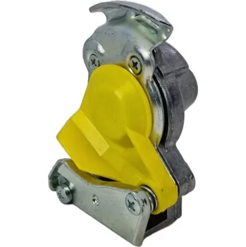 Příslušenství ke kompresoru TS Spojka vzduchová M16x1,5 brzdový okruh (žlutá) pro tahače, s ventilem