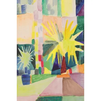 Plakát Plakát, Obraz - Garden at Lake Thun, August Macke