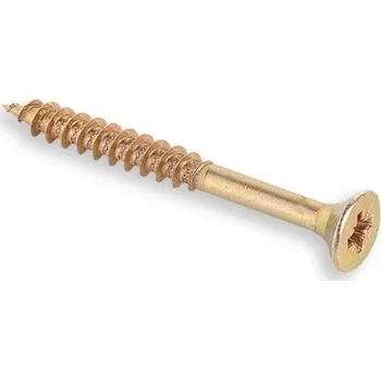 Vrut TS Vrut do dřeva 6x100 zinek žlutý částečný závit