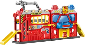 autíčko Wiky W029319 hasičská stanice přenosná 56 x 18 x 23 cm červená