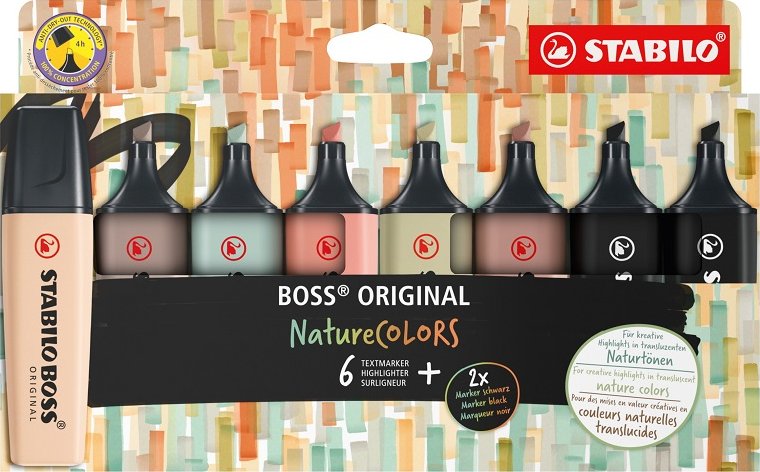 STABILO BOSS Original NatureCOLORS 8 ks od 230 Kč Zbozi cz