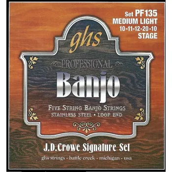 Hudební nástroj GHS Struny na banjo GHS PF 135 10-20
