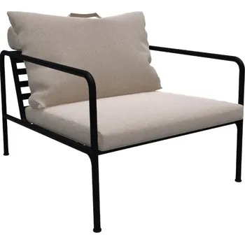 Světle šedé látkové zahradní křeslo HOUE Avon