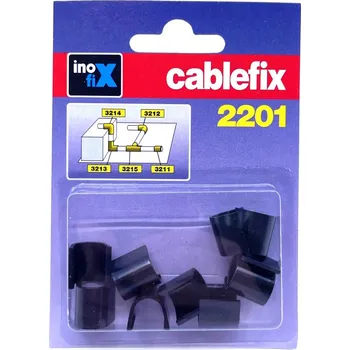 kabelová chránička INOFIX Spoje pro kabelové lišty 8x7mm čierna/rovné