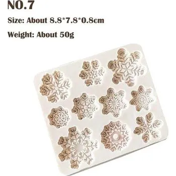 Silikonová forma | forma na čokoládu - různé typy sněhových vloček