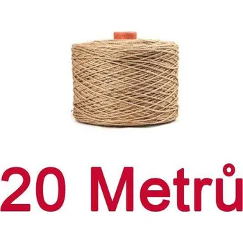 Provaz na škrabadlo pro kočky | sisalové lano 20 - 100 metrů - 5mm.20m