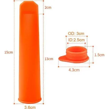 fomička na zmrzlinu Silikonová forma na zmrzlinu | tvořítko na zmrzlinu - Oranžová