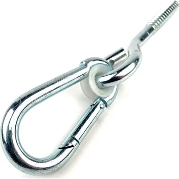 Příslušenství k houpačce EU SELECT Hák houpačkový s karabinou a vrutem Zn 10,6x280mm 10,6x280mm