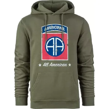 Pánská mikina FOSTEX® Mikina s kapucí 82ND AIRBORNE DIVISION oliva