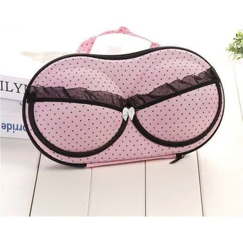 Úložný box Cestovní organizér na podprsenky - Růžové