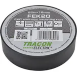Tracon electric Páska izolační černá 20mx18mm 20mx18mm