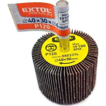 Brusný kotouč EXTOL Lamelový brusný kotouč na stopce P120 40x30mm 40x30mm P120