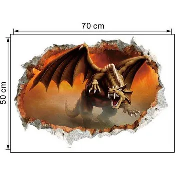 Samolepící dekorace Samolepka na zeď | 3D dekorace na zeď, dinosauři - Dinosaur 19