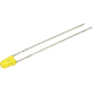 Dioda Kingbright L-7104LYD LED s vývody žlutá kulatý 3 mm 1.5 mcd 40 ° 30 mA 1.85 V