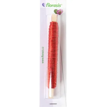 Svíčka Drát měděný - 0,5 mm x 100 g červený