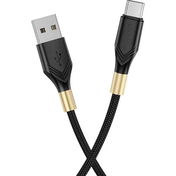Kabel Borofone BX92 Advantage - USB na typ C - 3A 1 metr černý
