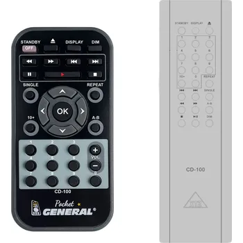 Dálkový ovladač XTZ CD-100 - dálkový ovladač duplikát